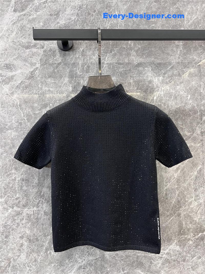 A1exa*der wang knitted short-sleeved top replica clothes