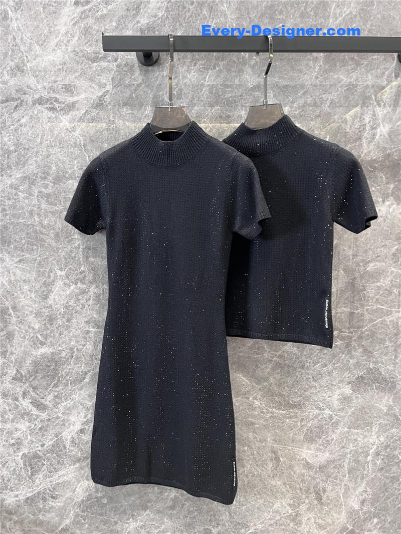 A1exa*der wang knitted short-sleeved top replica clothes