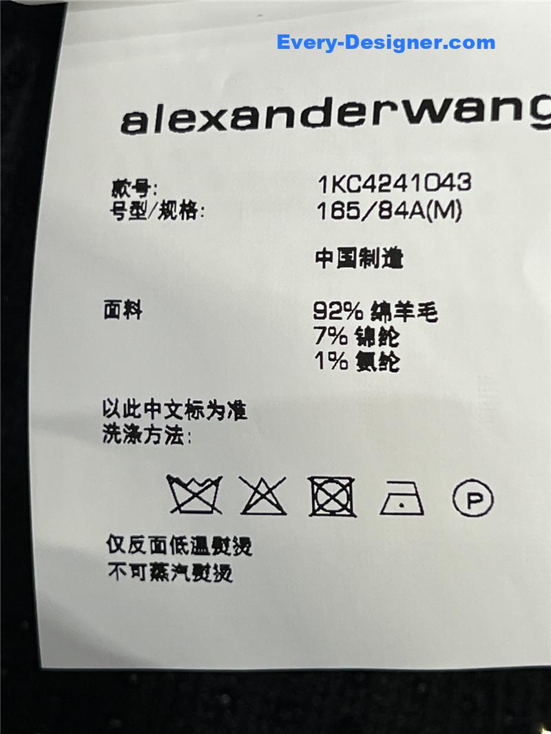 A1exa*der wang knitted short-sleeved top replica clothes