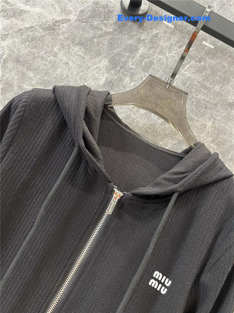 M1um1u casual hooded jacket replica designer clothes