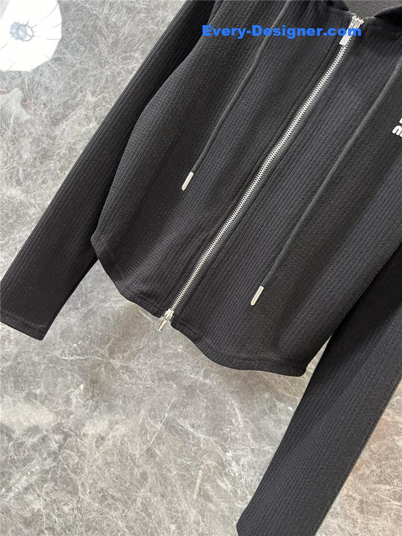 M1um1u casual hooded jacket replica designer clothes