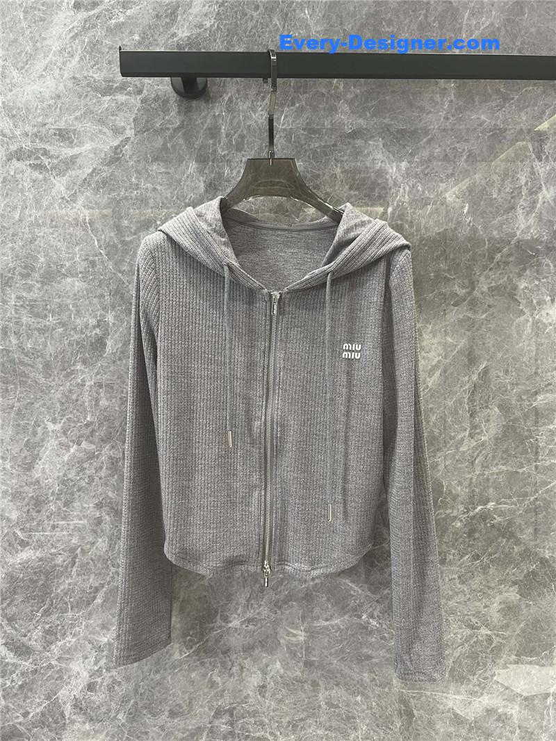 M1um1u casual hooded jacket replica designer clothes