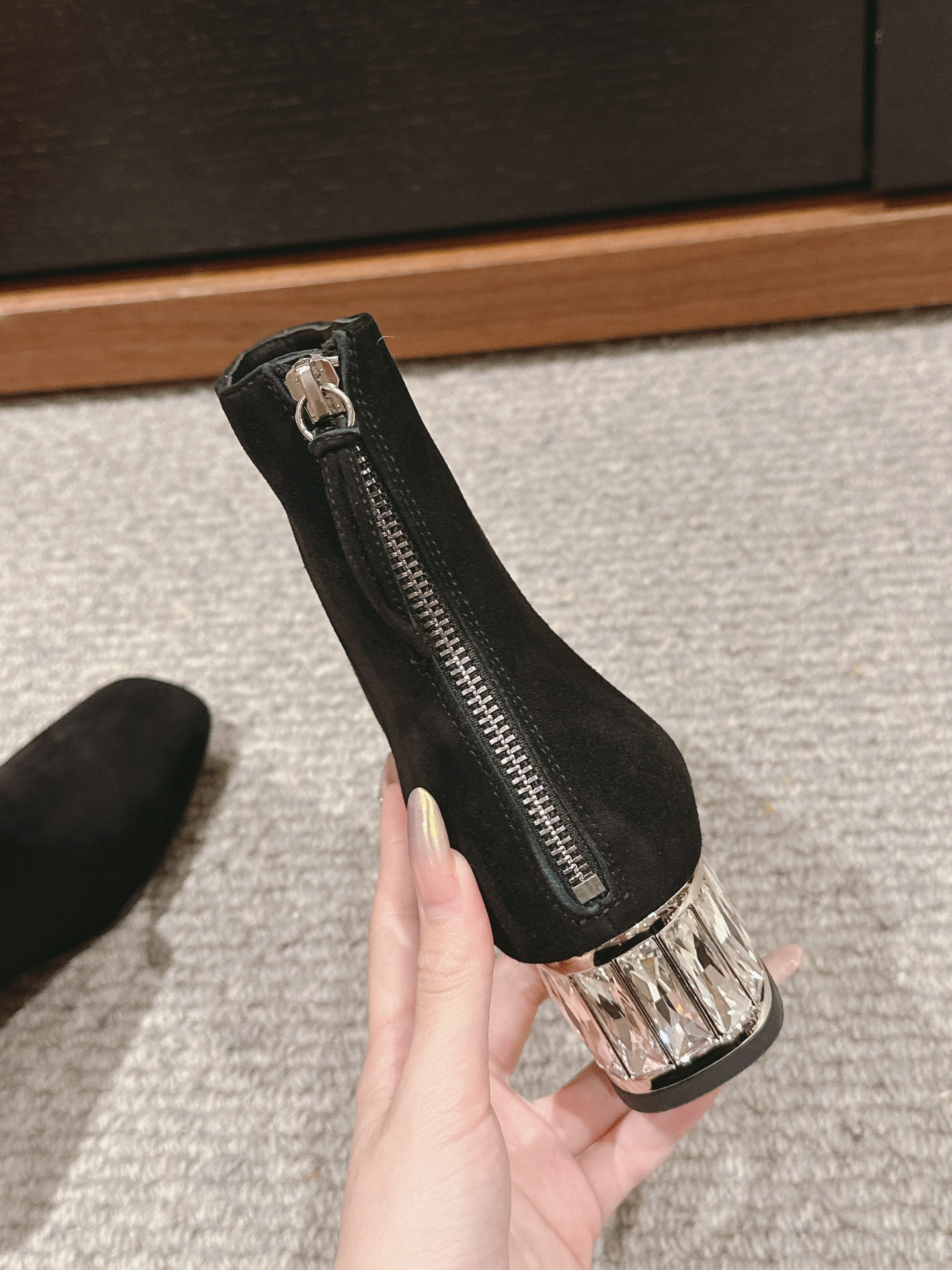 Miu Miu Women’s Black Suede Ankle Boots