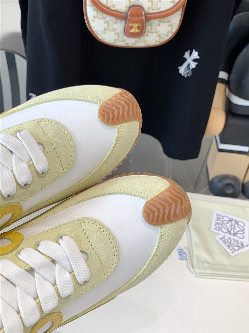 L0ew* flow runner sneakers yellow white