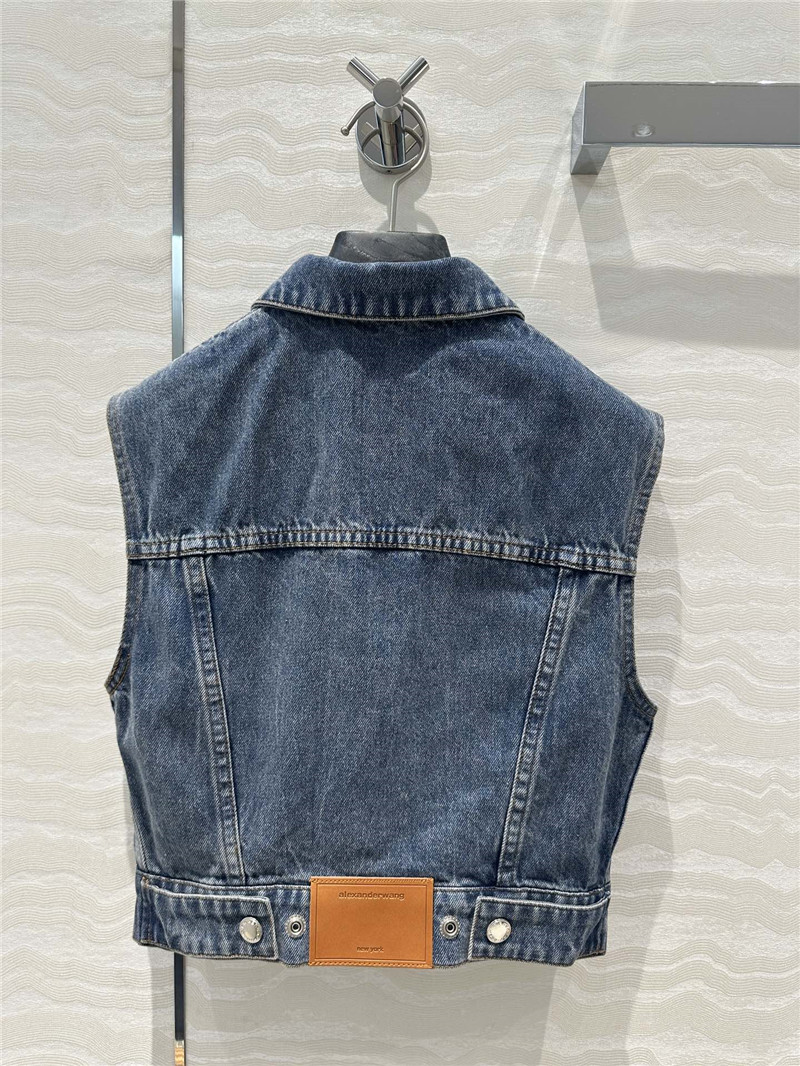 A1exa*der wang denim vest jacket replica clothes