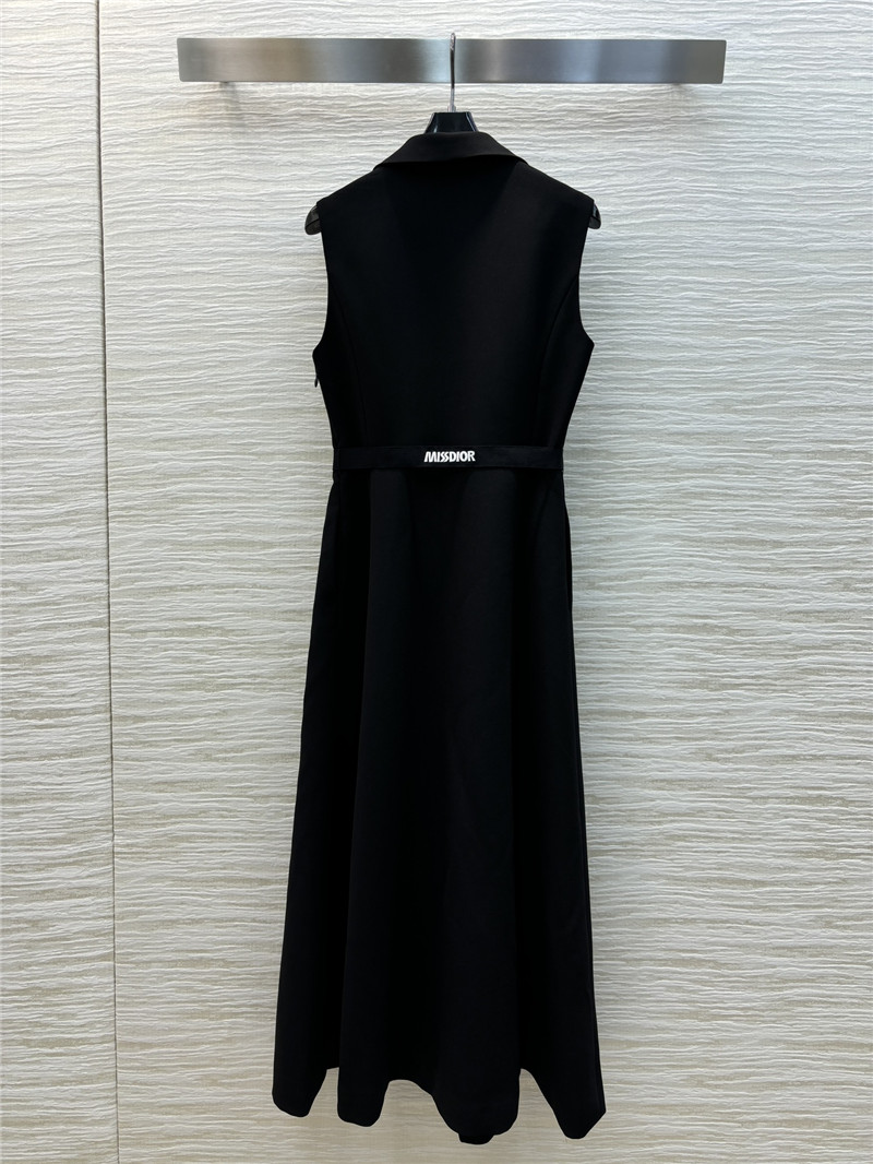 D10r bow lapel sleeveless dress replica clothing sites