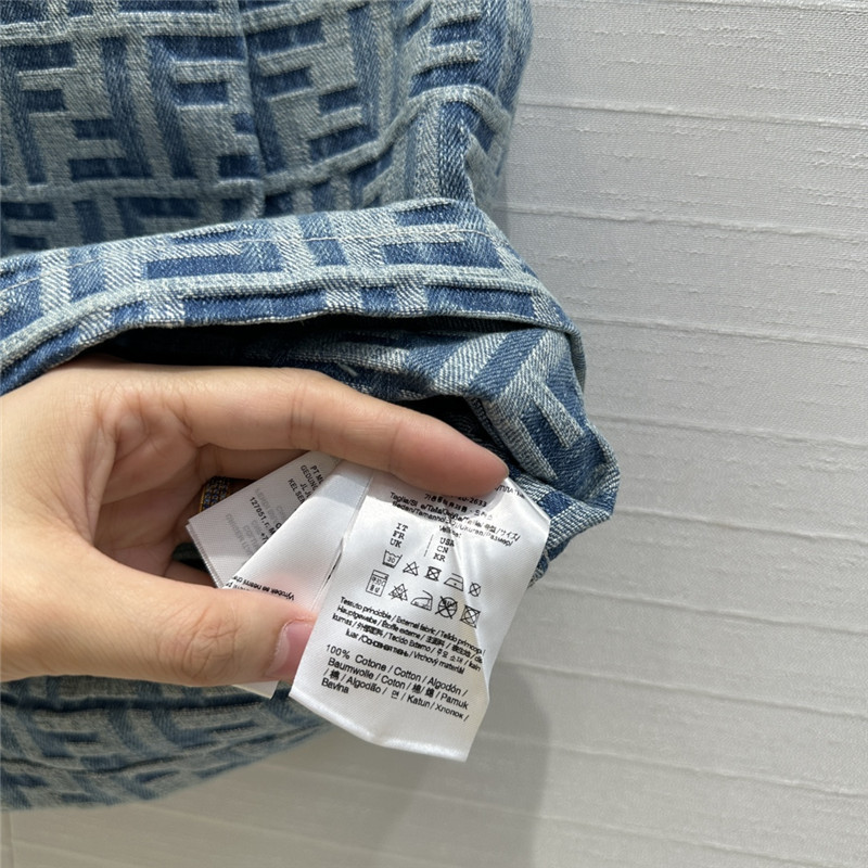 F**di light blue washed beaded skirt replica clothing sites