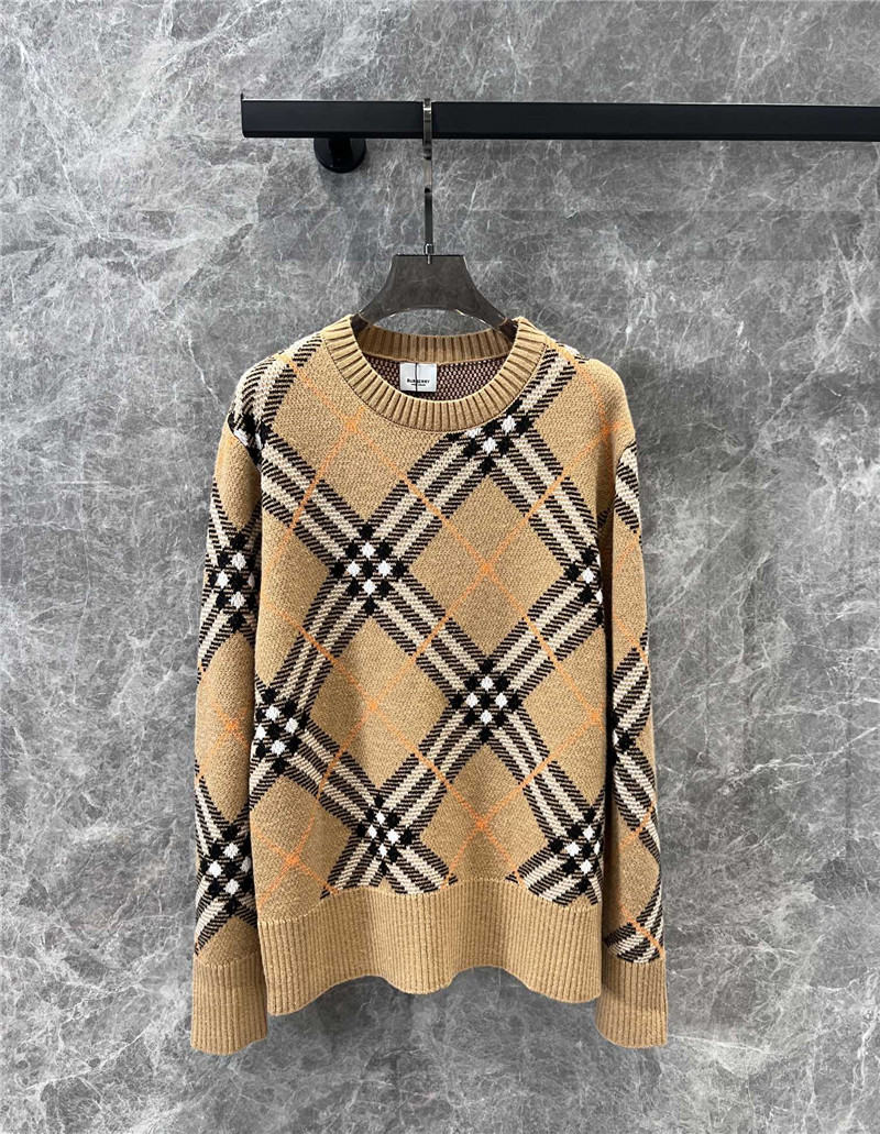 Bv*b*rry check pullover knit sweater replica d&g clothing