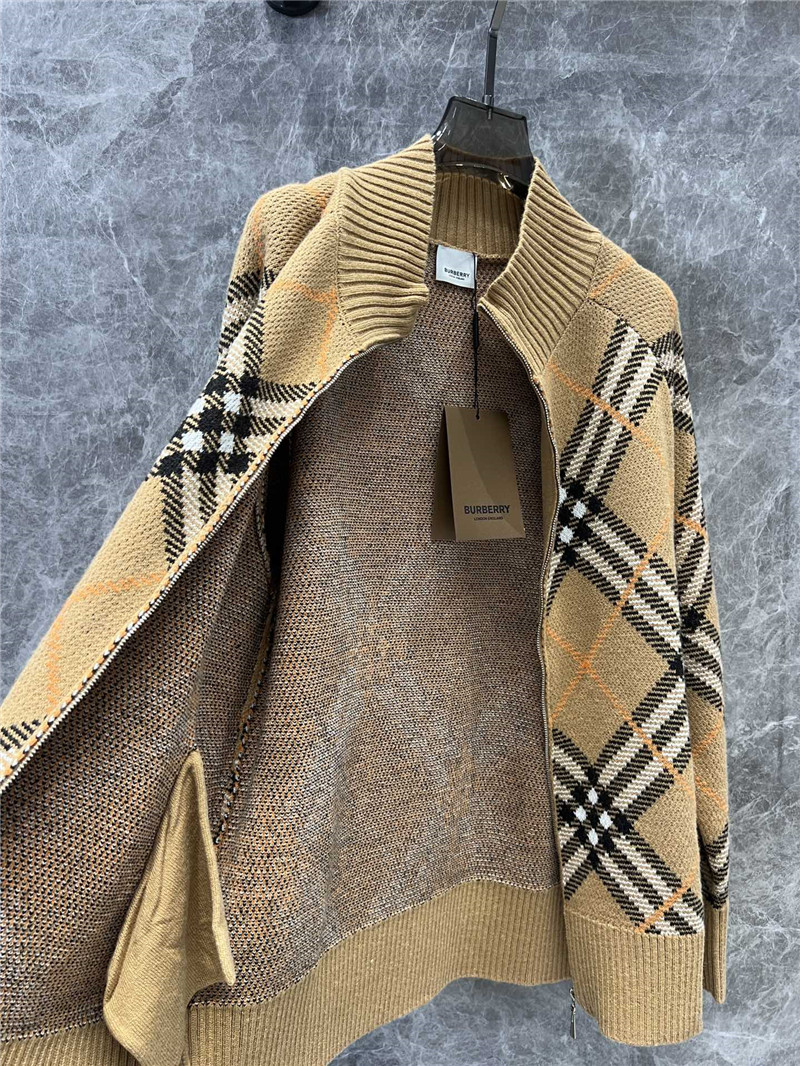 Bv*b*rry zip-up wool knit cardigan replica designer clothes