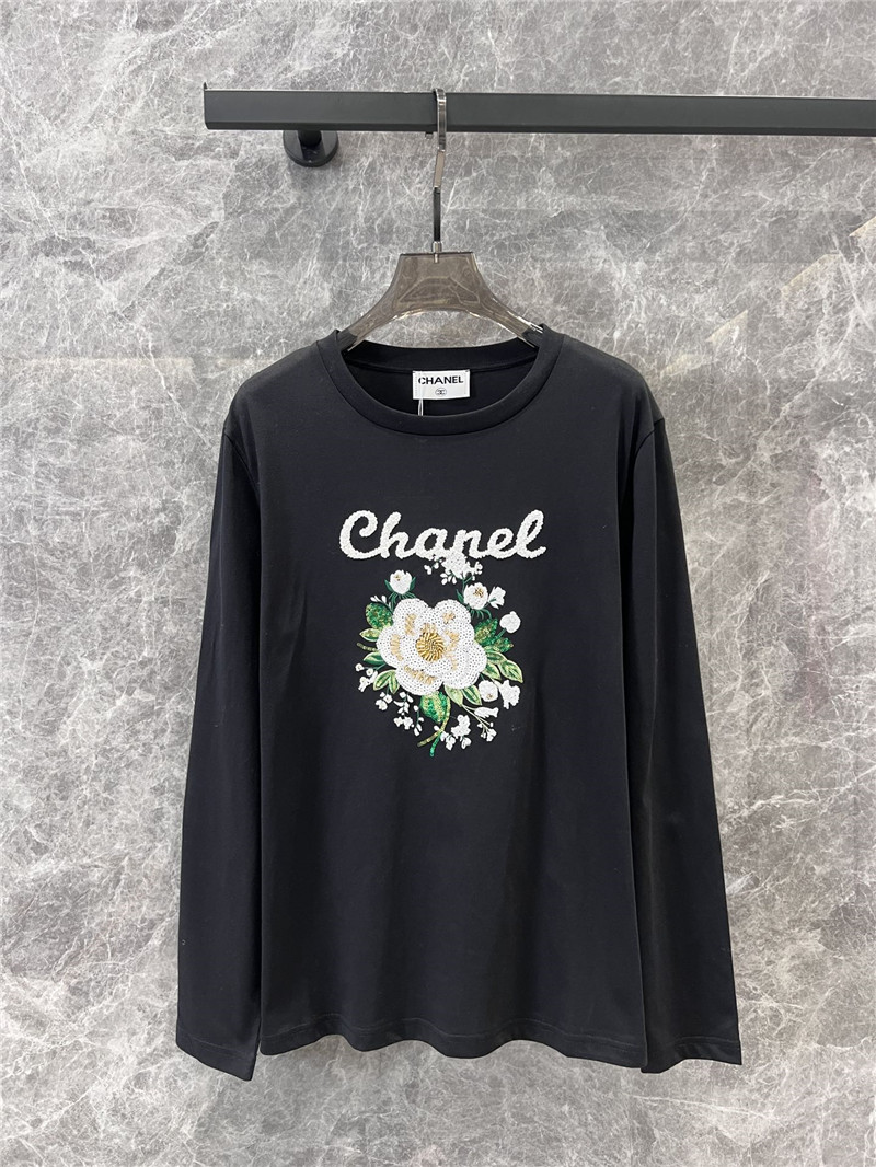 Ch**el round neck long sleeve t-shirt replica d&g clothing