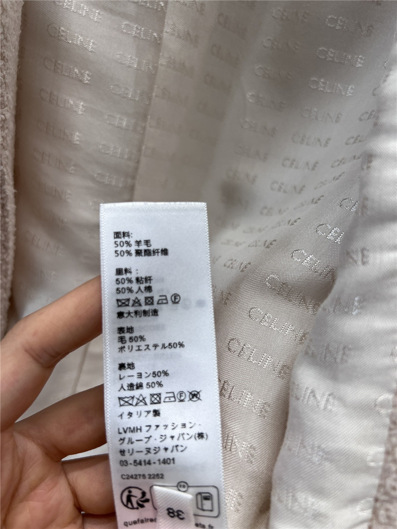 Ce1i*e round collar buttoned small coat replica clothing sites