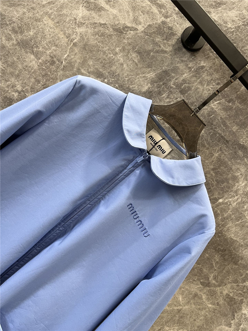 M1um1u baby doll collar shirt dress replica designer clothes