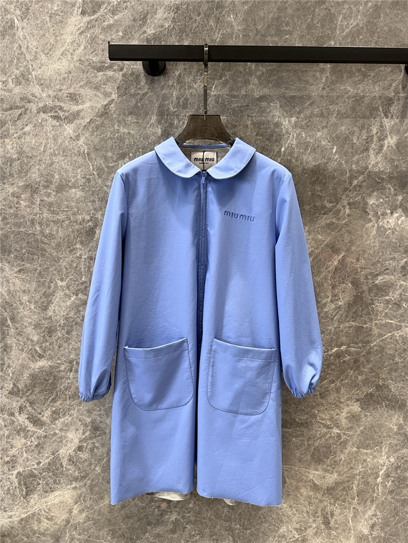 M1um1u baby doll collar shirt dress replica designer clothes