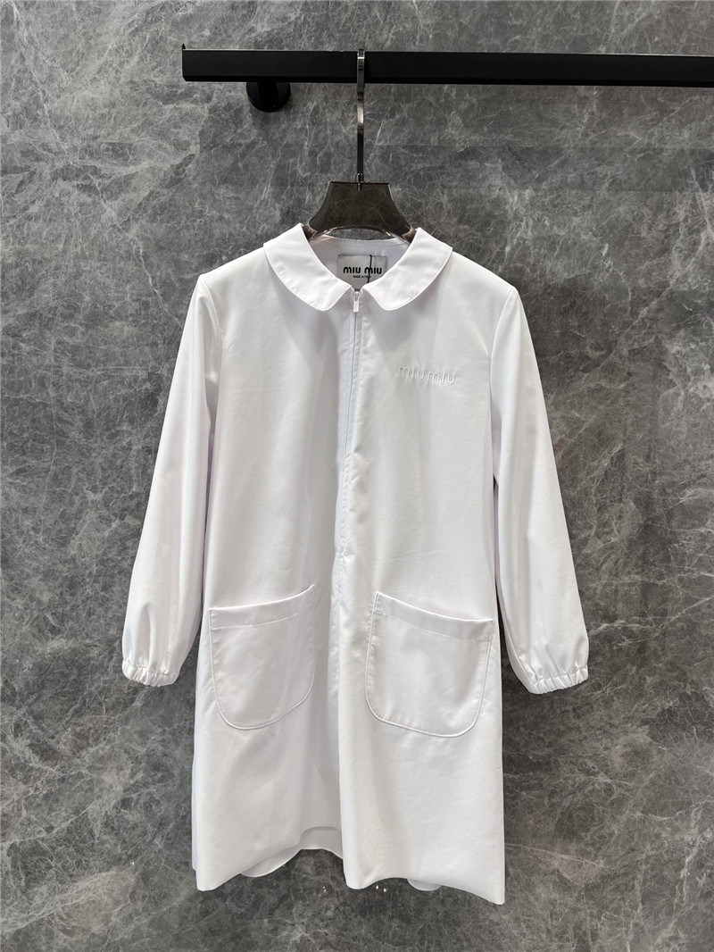 M1um1u baby doll collar shirt dress replica designer clothes