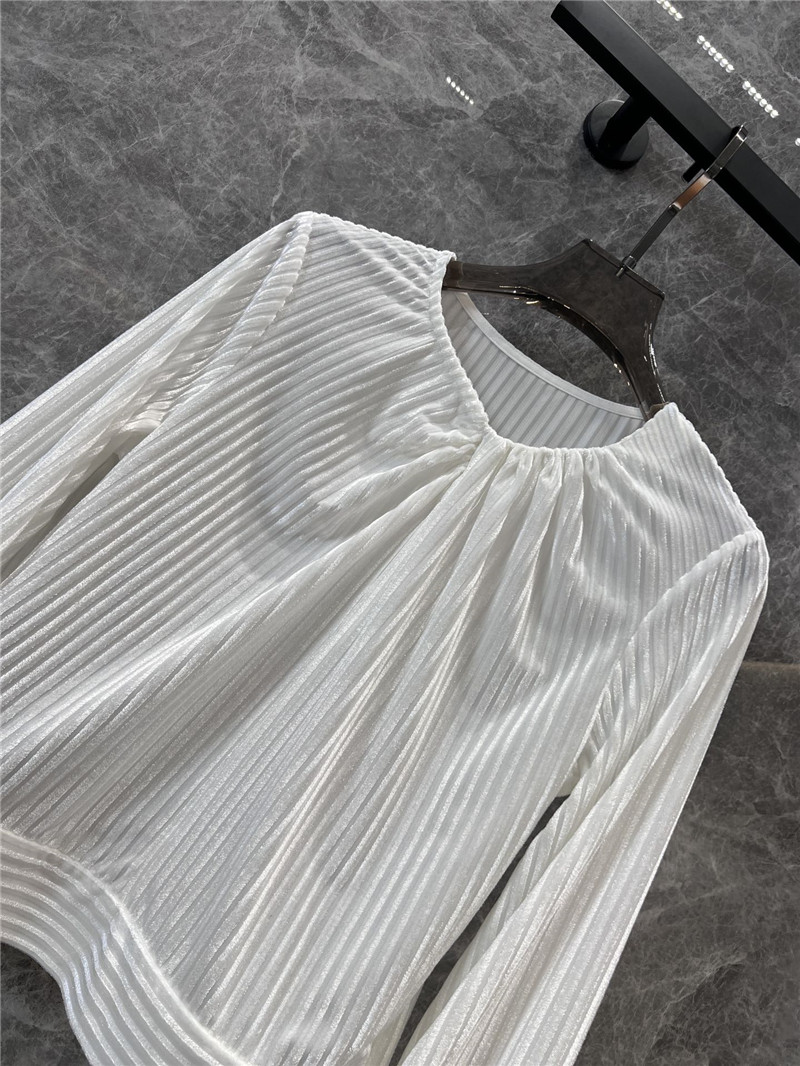 Y51 pleated velvet striped top replica clothing sites