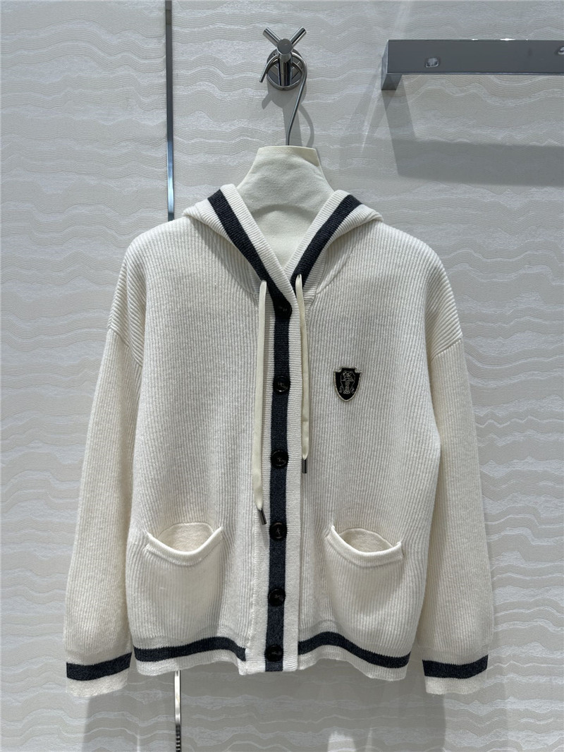 BC tennis style hooded cashmere jacket replica d&g clothing