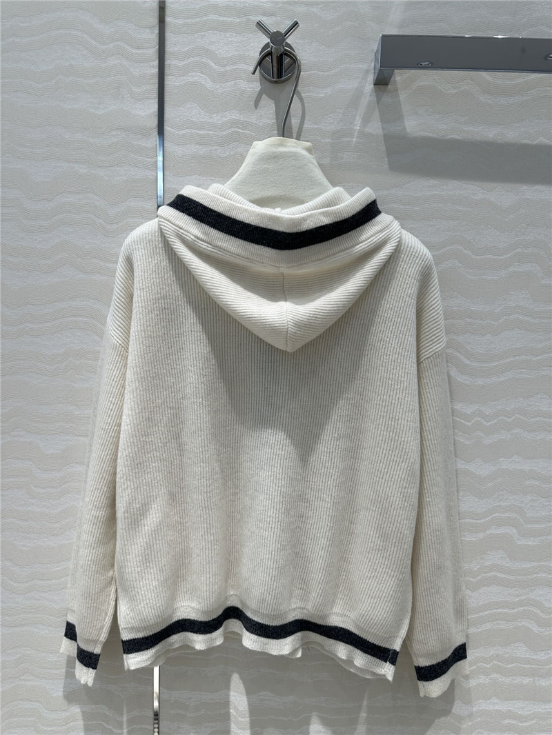 BC tennis style hooded cashmere jacket replica d&g clothing