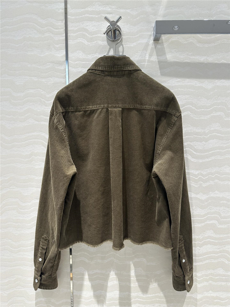 M1um1u corduroy shirt jacket replica d&g clothing