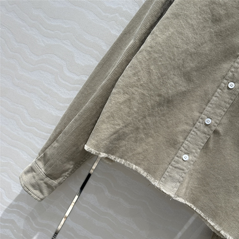 M1um1u corduroy shirt jacket replica d&g clothing