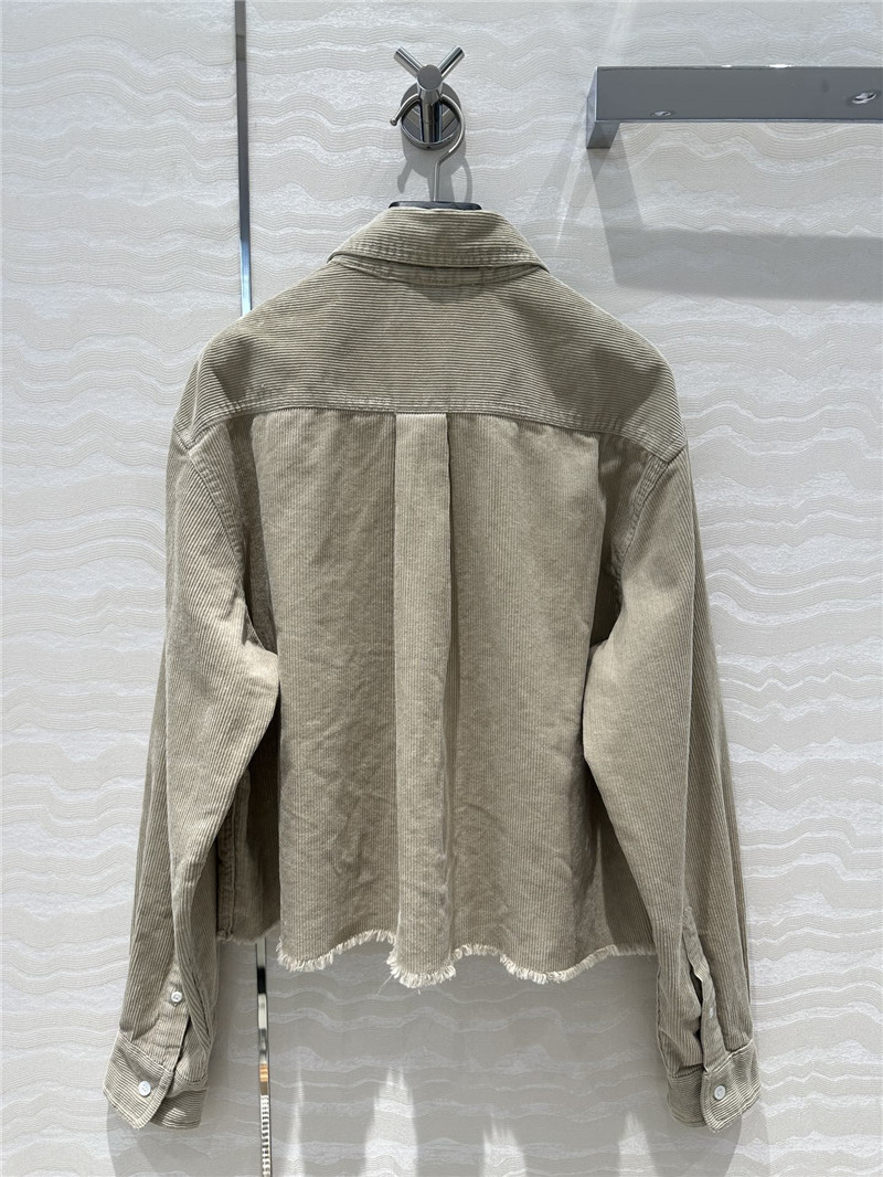 M1um1u corduroy shirt jacket replica d&g clothing