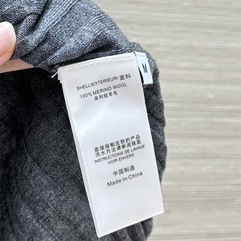 M1um1u slim fit polo collar knit top replicas clothes