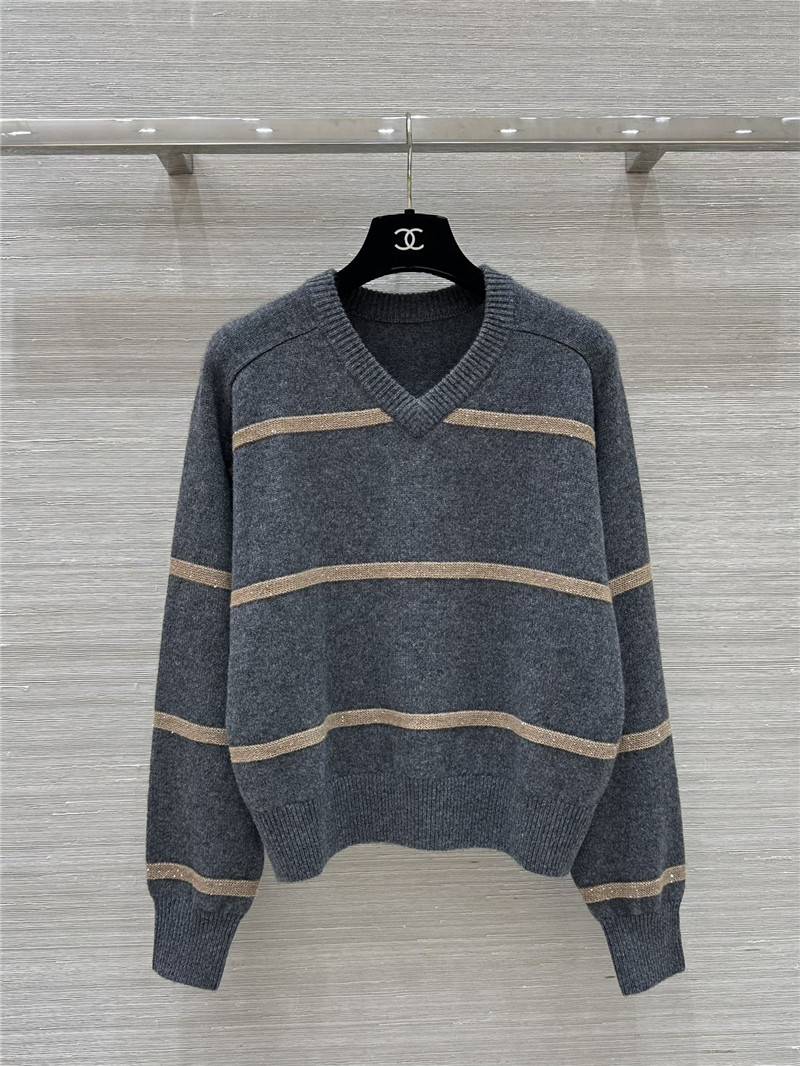 BC cashmere V-neck top replica d&g clothing