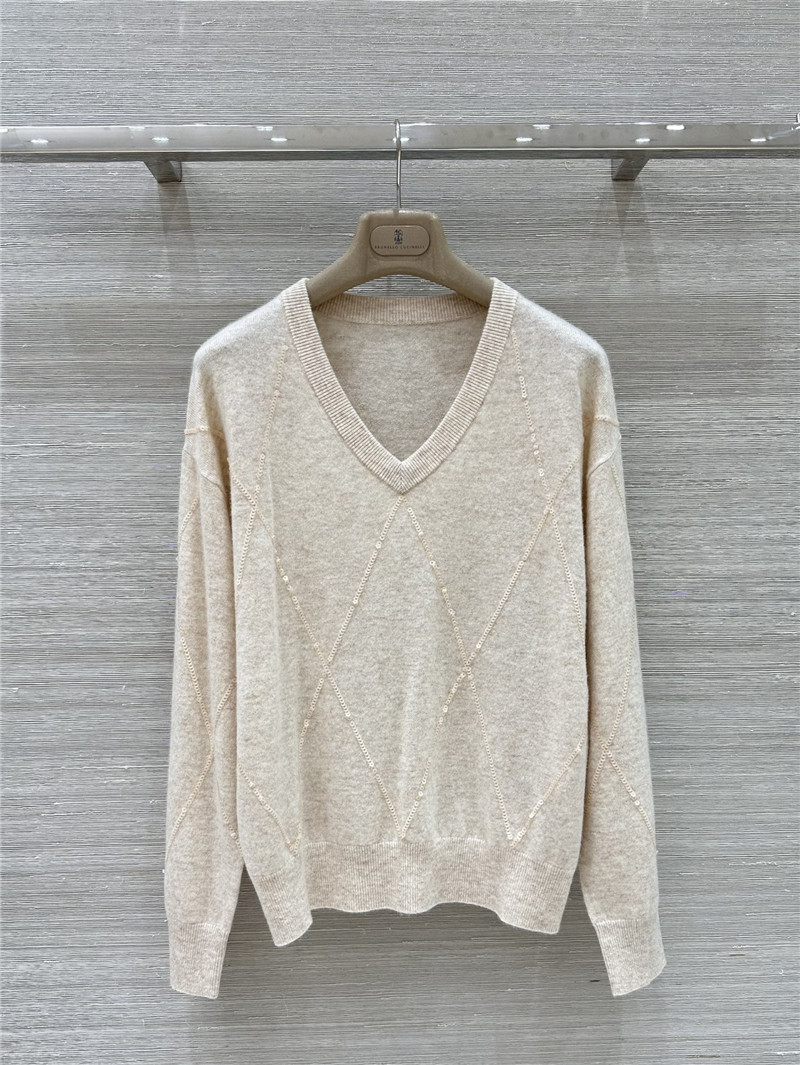 BC wool cashmere V-neck top replica clothes