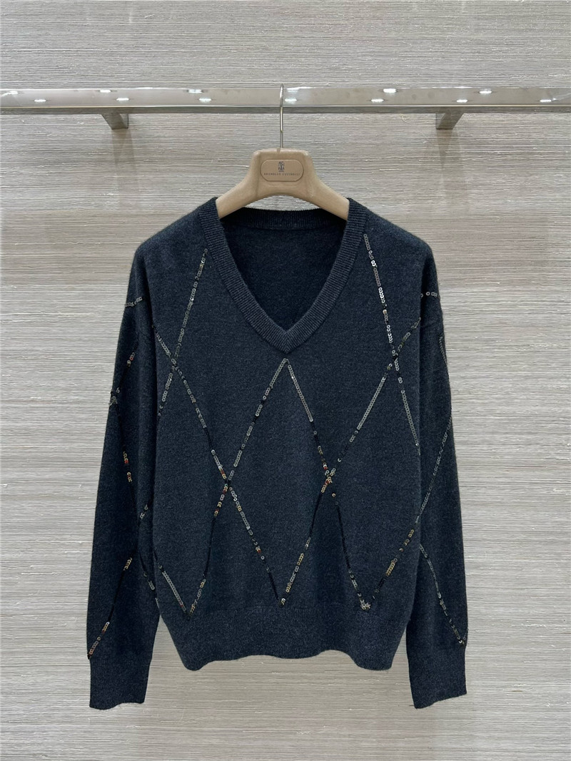 BC wool cashmere V-neck top replica clothes