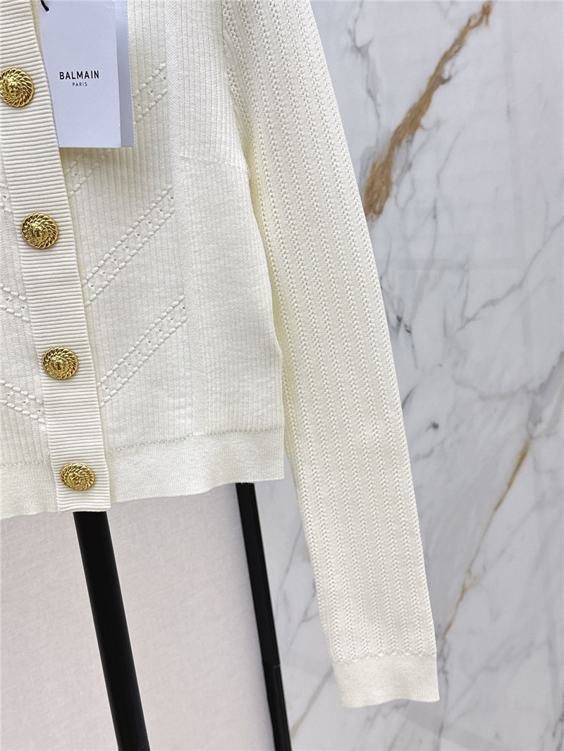 Balmain knitted cardigan with gold buttons replica d&g clothing
