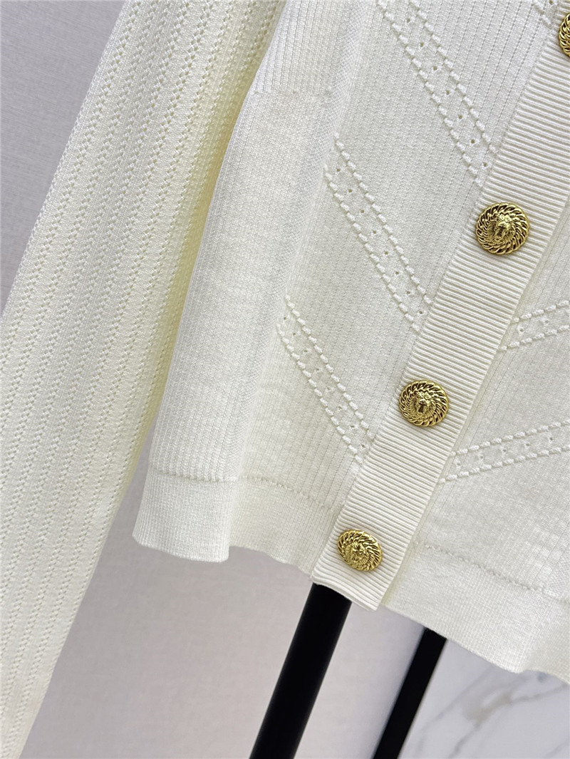 Balmain knitted cardigan with gold buttons replica d&g clothing