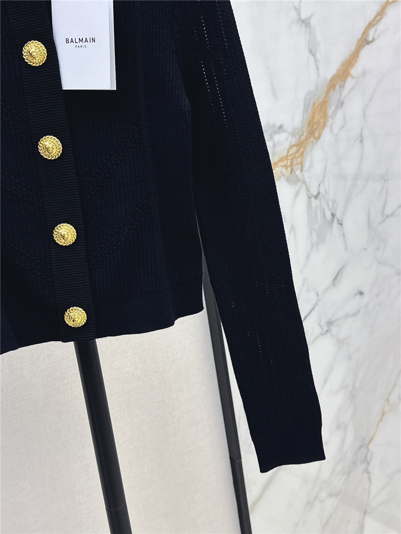Balmain knitted cardigan with gold buttons replica d&g clothing