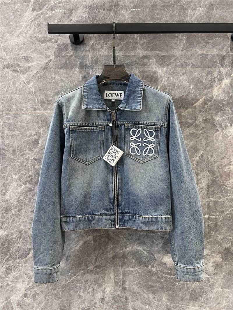 L0ew* short denim jacket replica clothing sites
