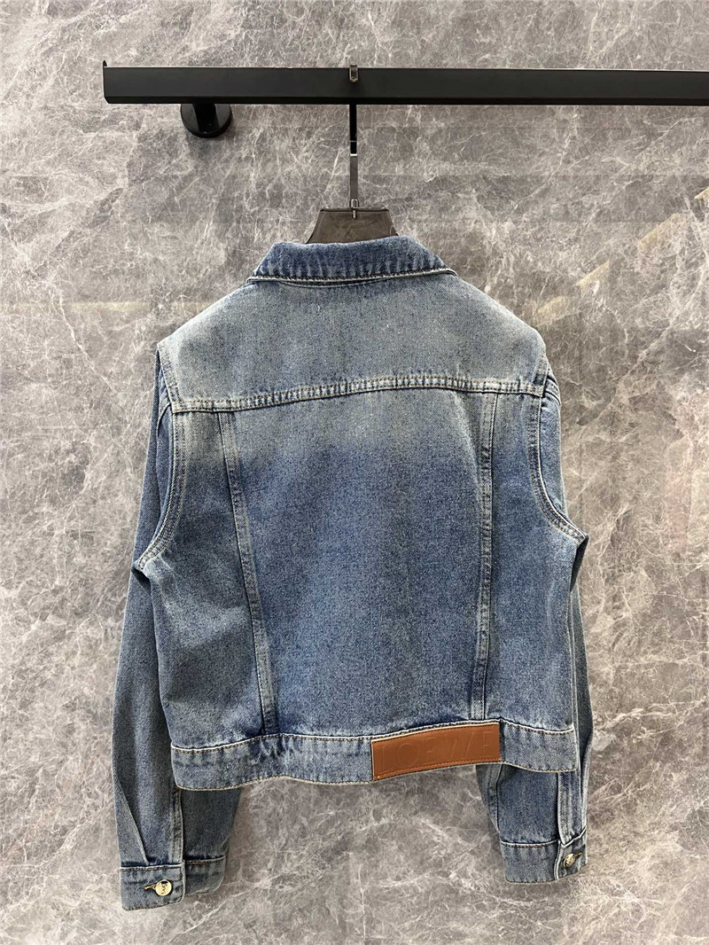 L0ew* short denim jacket replica clothing sites