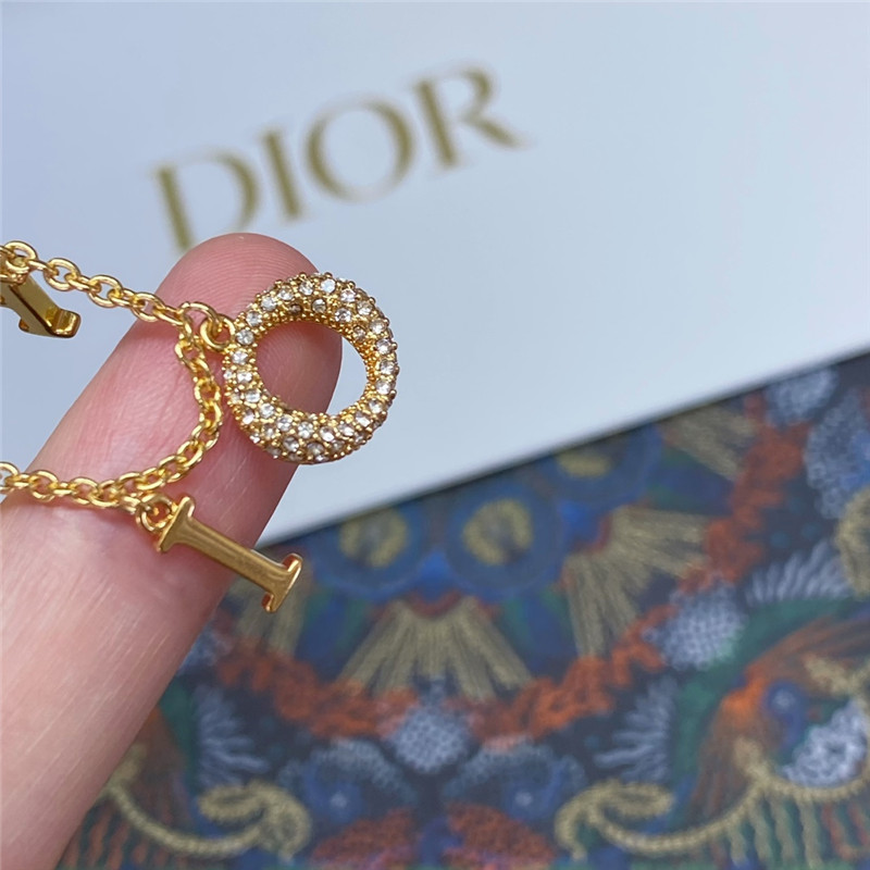 D10r letter bee star double necklace