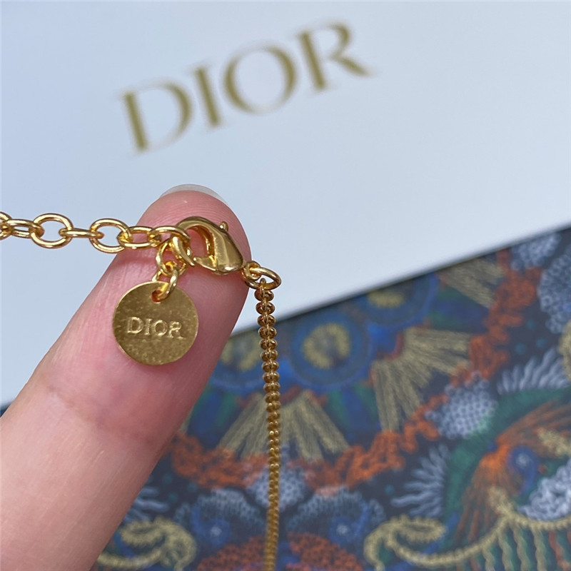 D10r letter bee star double necklace