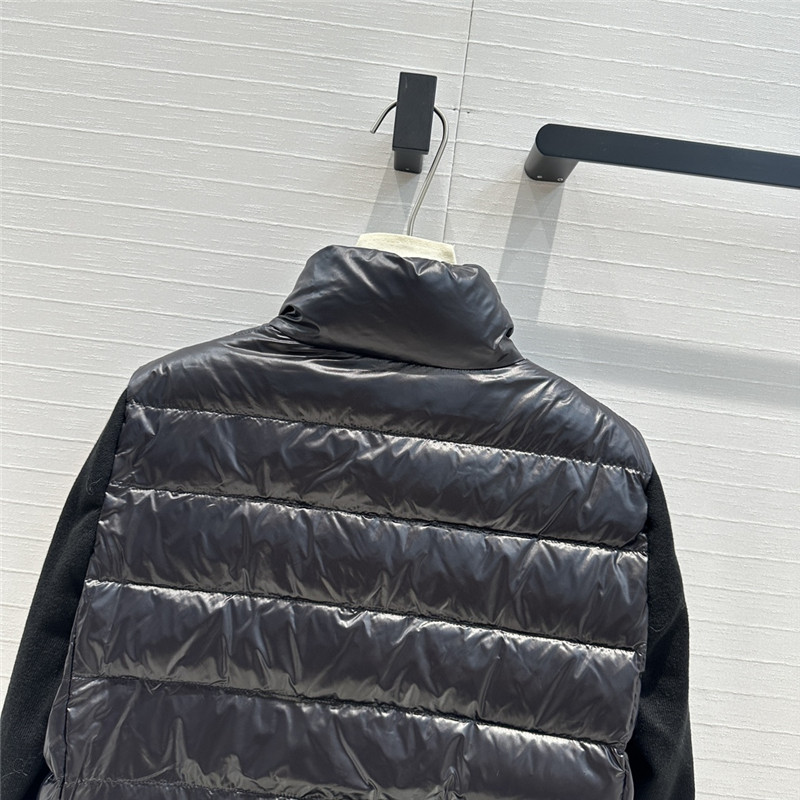 Moncler knitted patchwork down jacket replica clothing sites