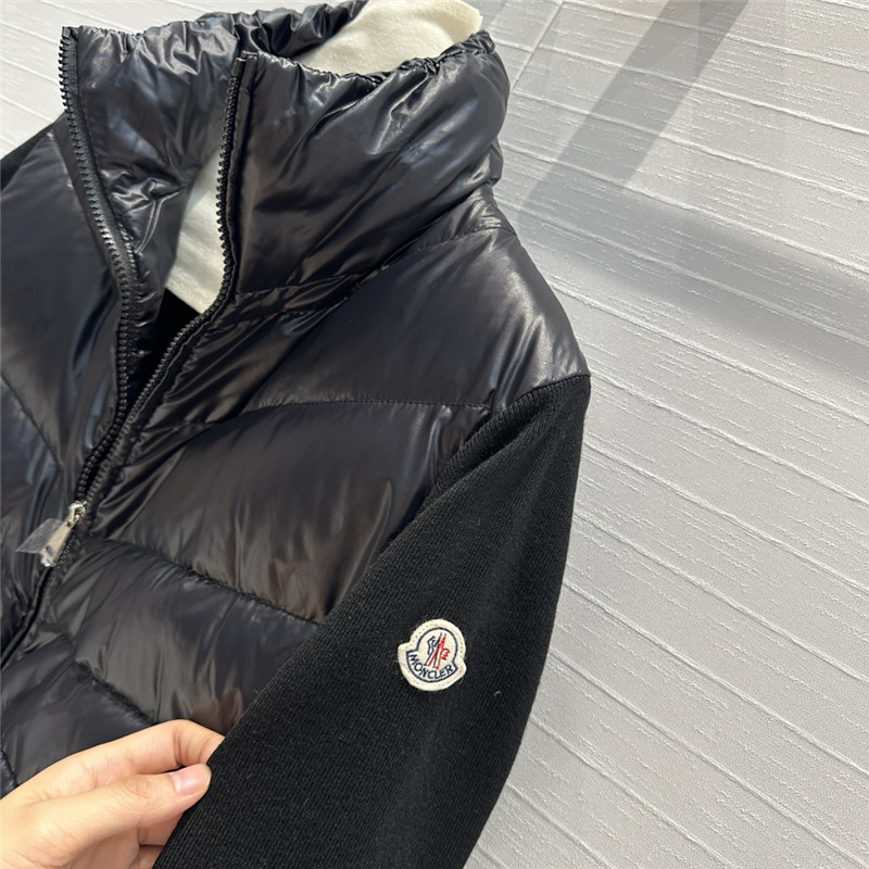 Moncler knitted patchwork down jacket replica clothing sites