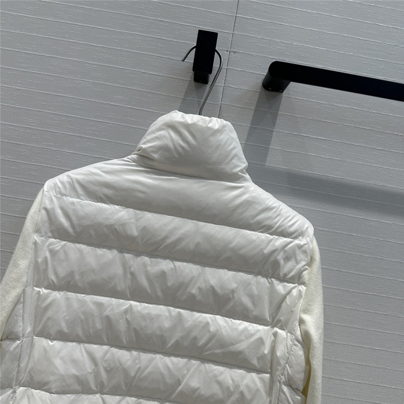 Moncler knitted patchwork down jacket replica clothing sites