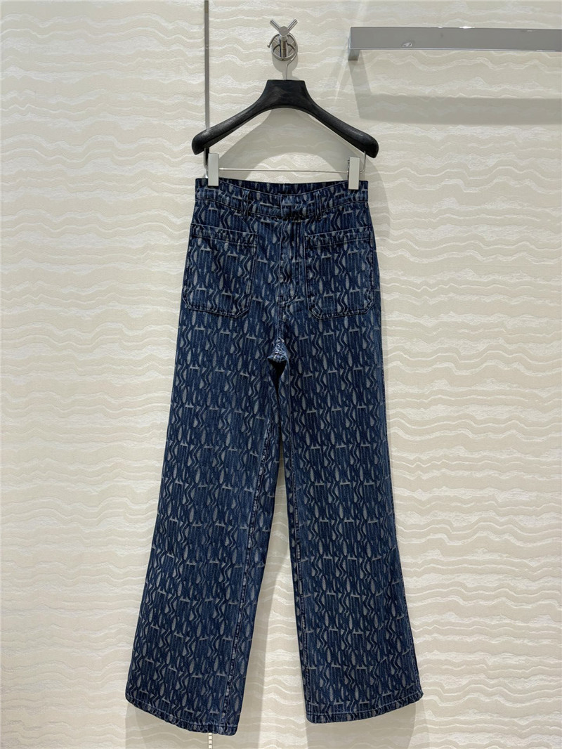 D10r mid-rise double pocket denim straight pants replica clothing
