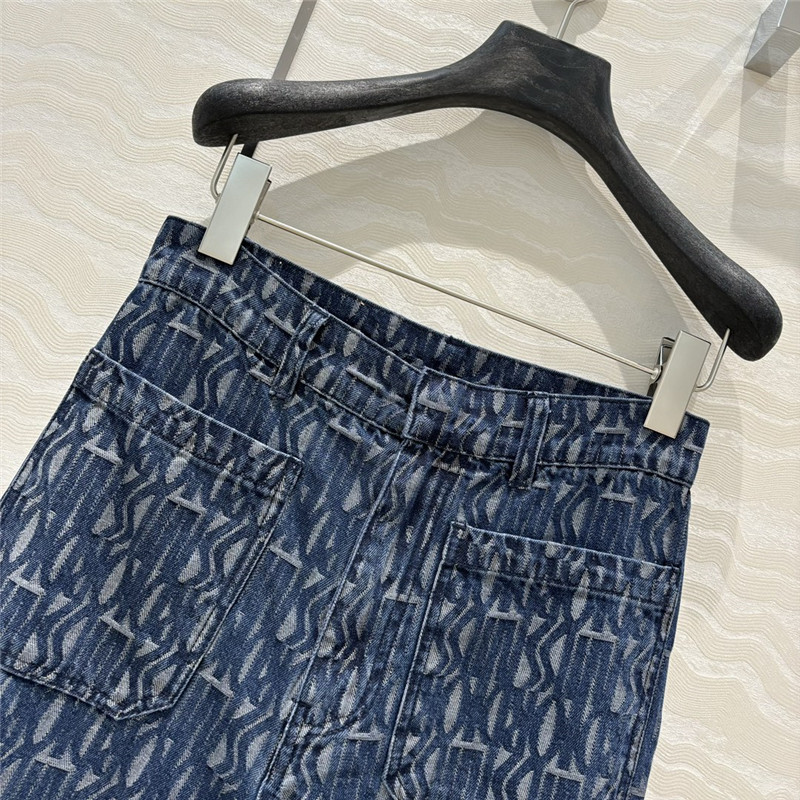 D10r mid-rise double pocket denim straight pants replica clothing