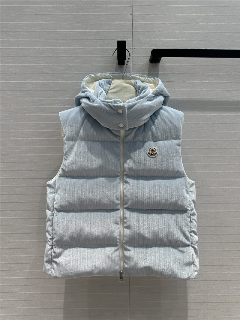 Moncler corduroy vest down jacket replicas clothes