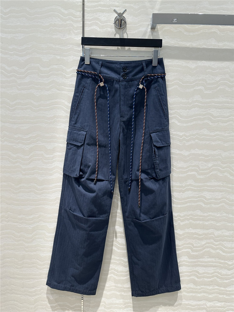 M1um1u cargo pocket straight pants replica d&g clothing