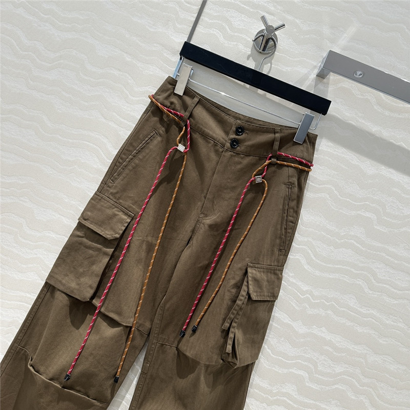 M1um1u cargo pocket straight pants replica d&g clothing