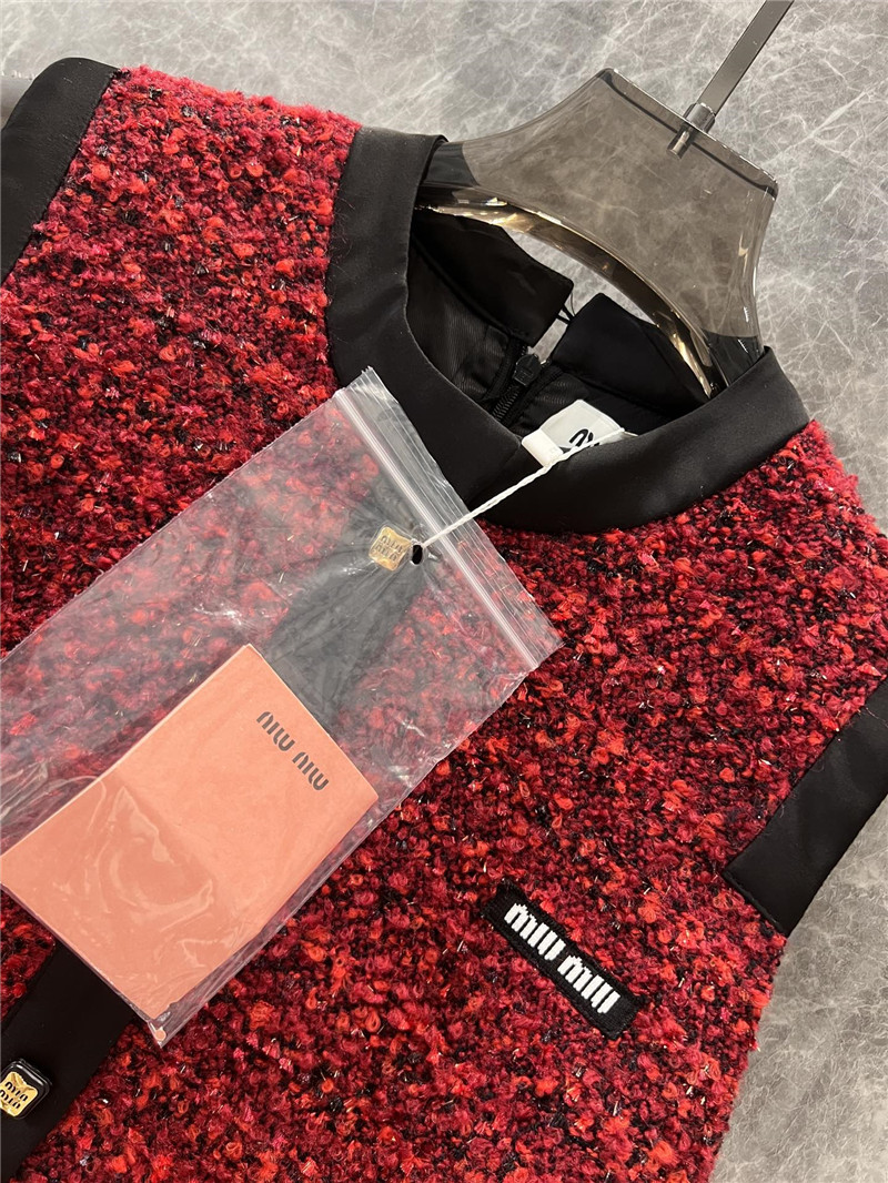 M1um1u floral print hip-hugging vest dress replicas clothes