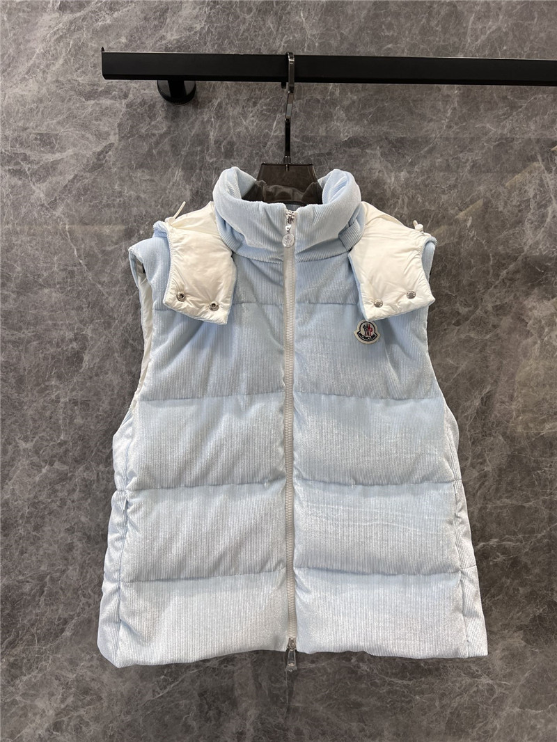 Moncler corduroy down vest jacket replica clothing sites