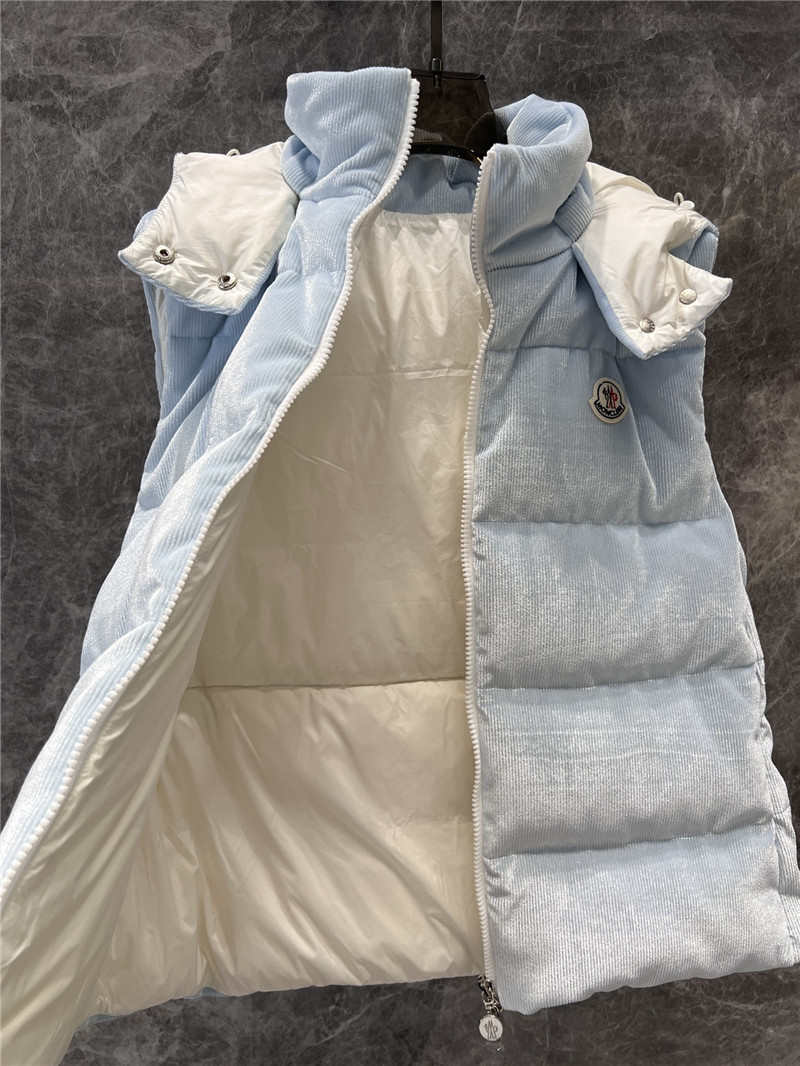 Moncler corduroy down vest jacket replica clothing sites