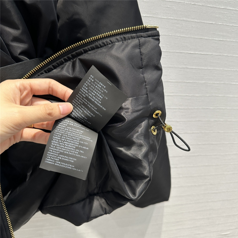 Pra*a recycled nylon series hooded down jacket replica clothes