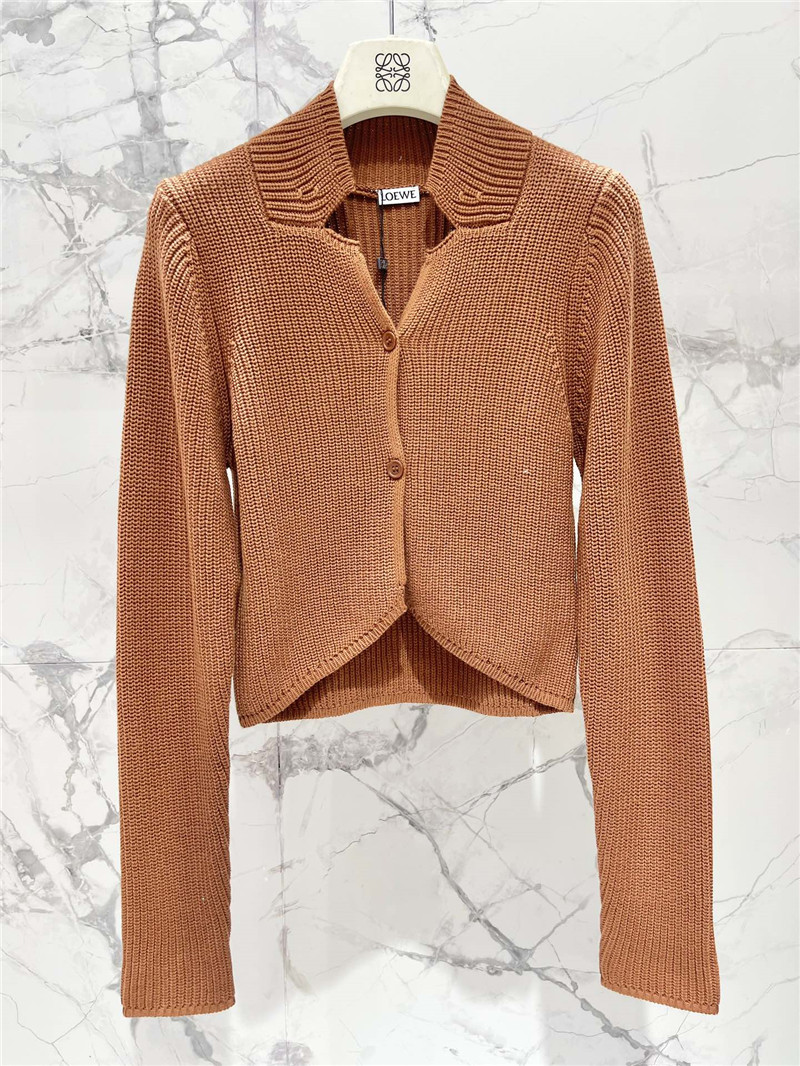 L0ew* ribbed wool cardigan replica designer clothes