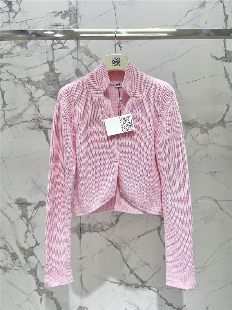 L0ew* ribbed wool cardigan replica designer clothes