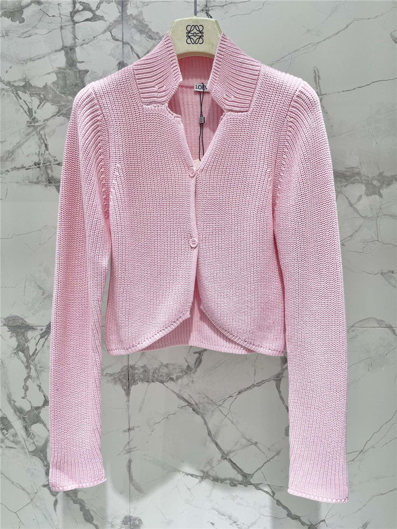 L0ew* ribbed wool cardigan replica designer clothes